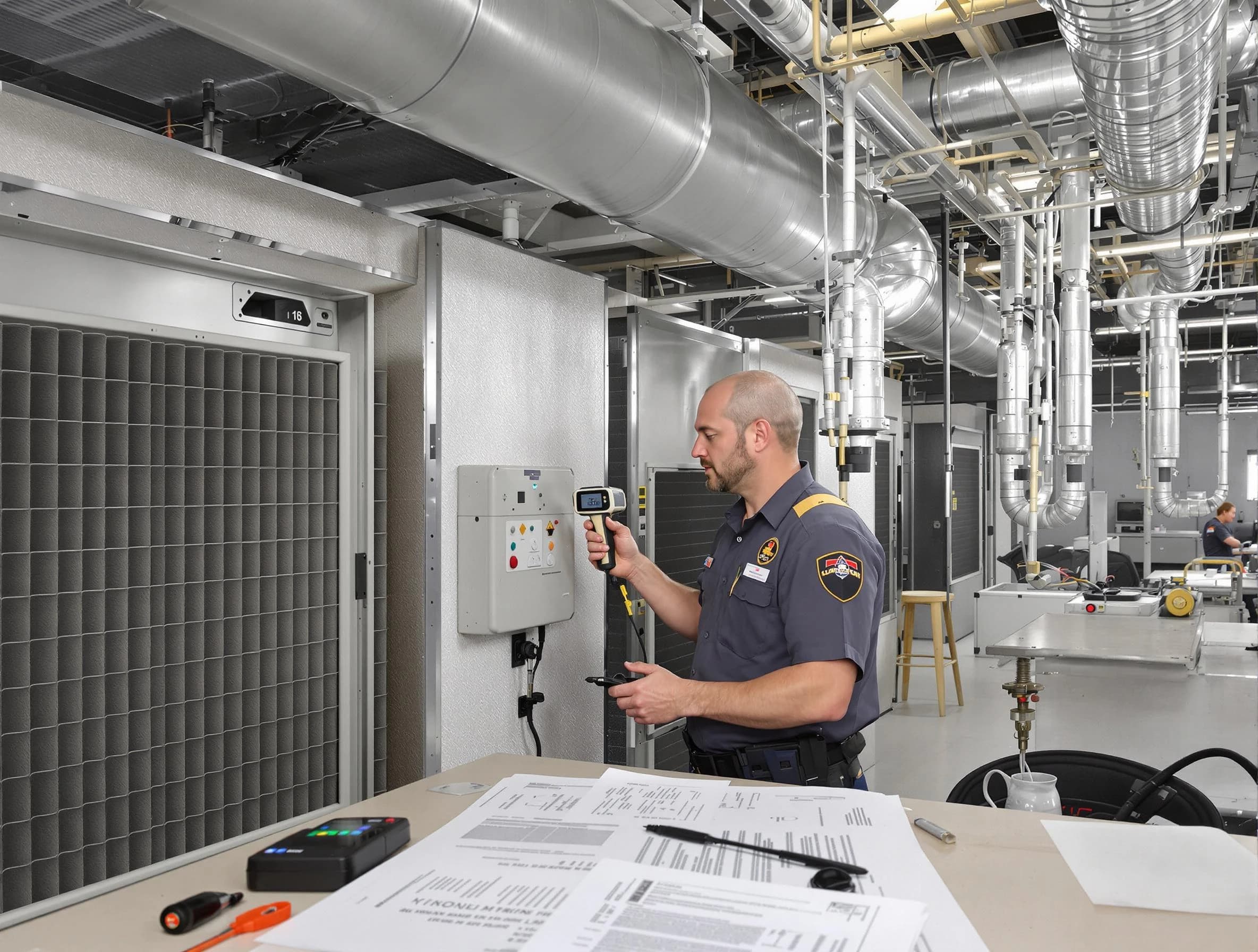 Professional filter system inspection by Genesee Air Duct Cleaning in Genesee