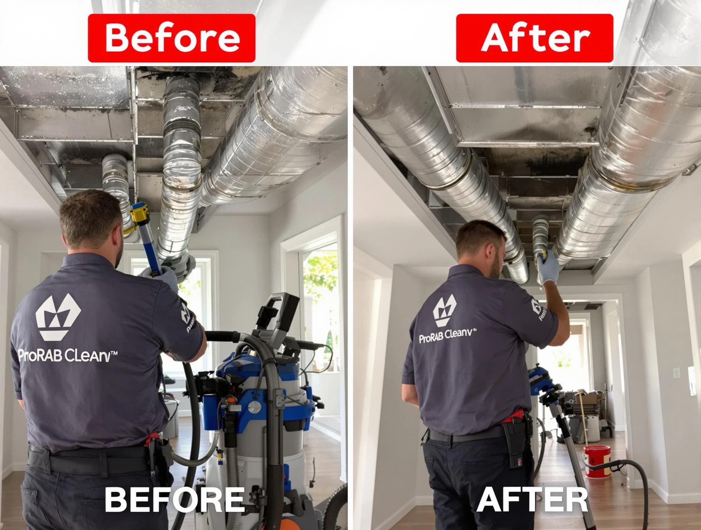 Genesee Air Duct Cleaning expert performing thorough residential duct cleaning in a Genesee home