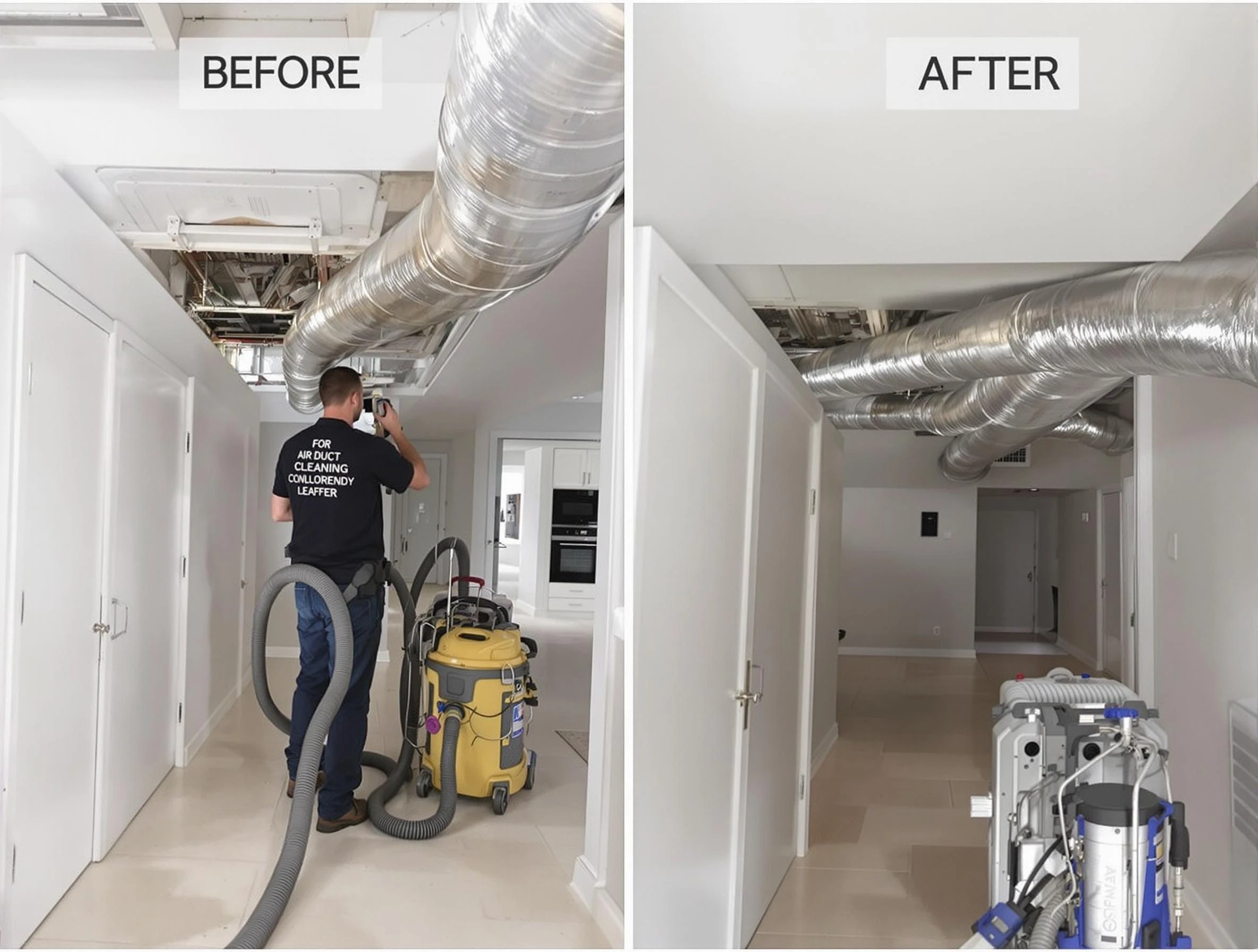 Genesee Air Duct Cleaning professional performing thorough air duct cleaning in Genesee