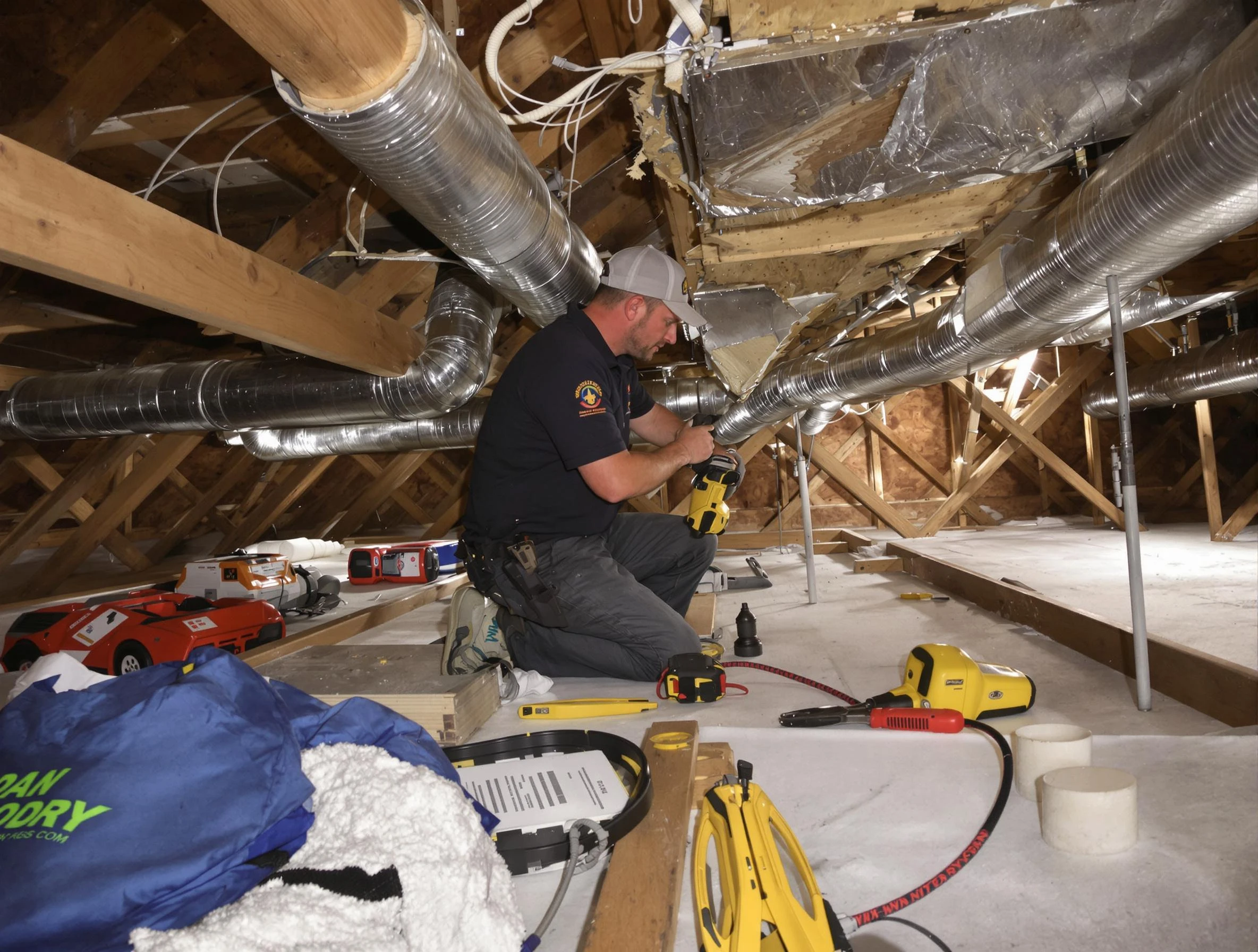 Professional air duct repair by Genesee Air Duct Cleaning in Genesee