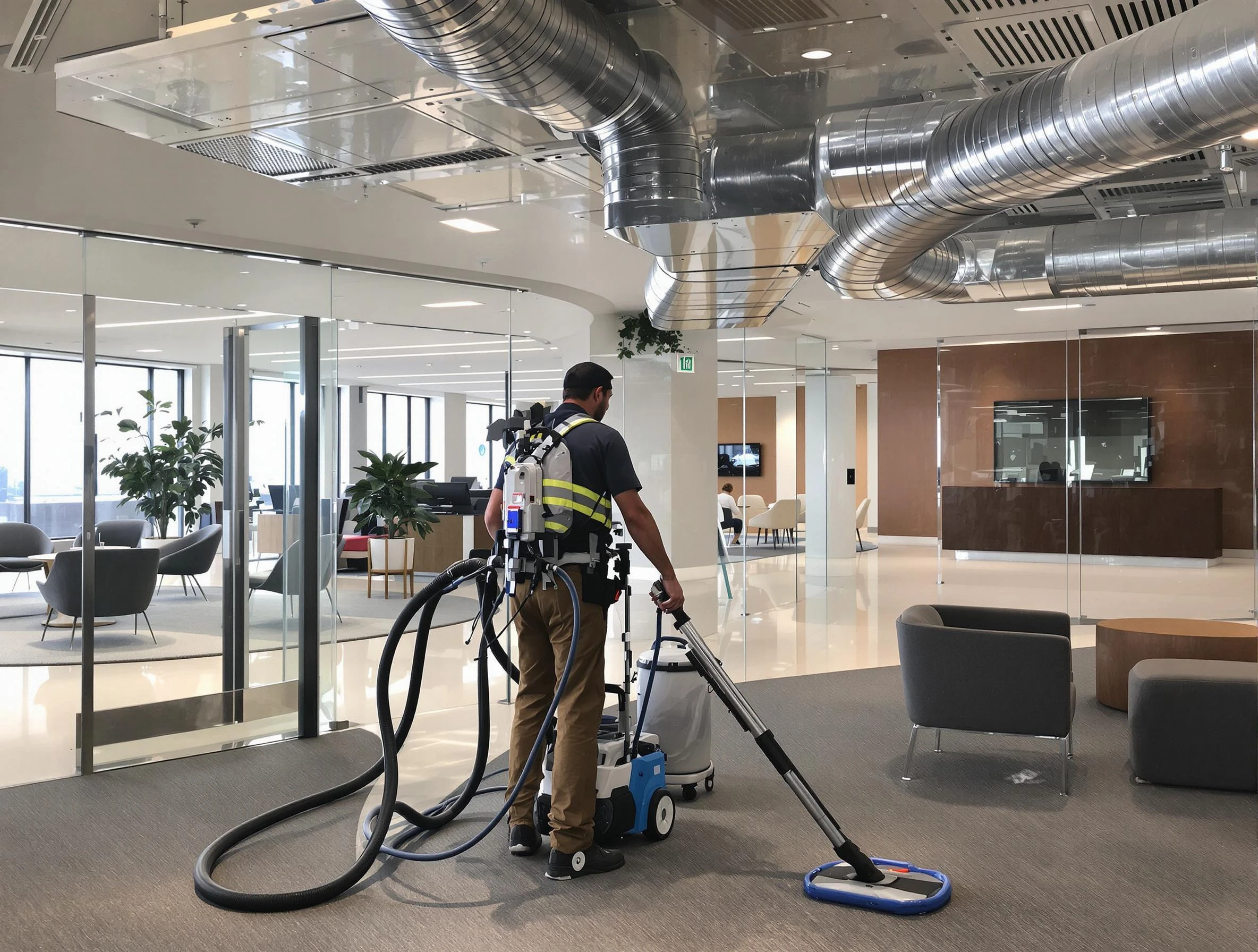 Commercial duct cleaning service by Genesee Air Duct Cleaning in Genesee