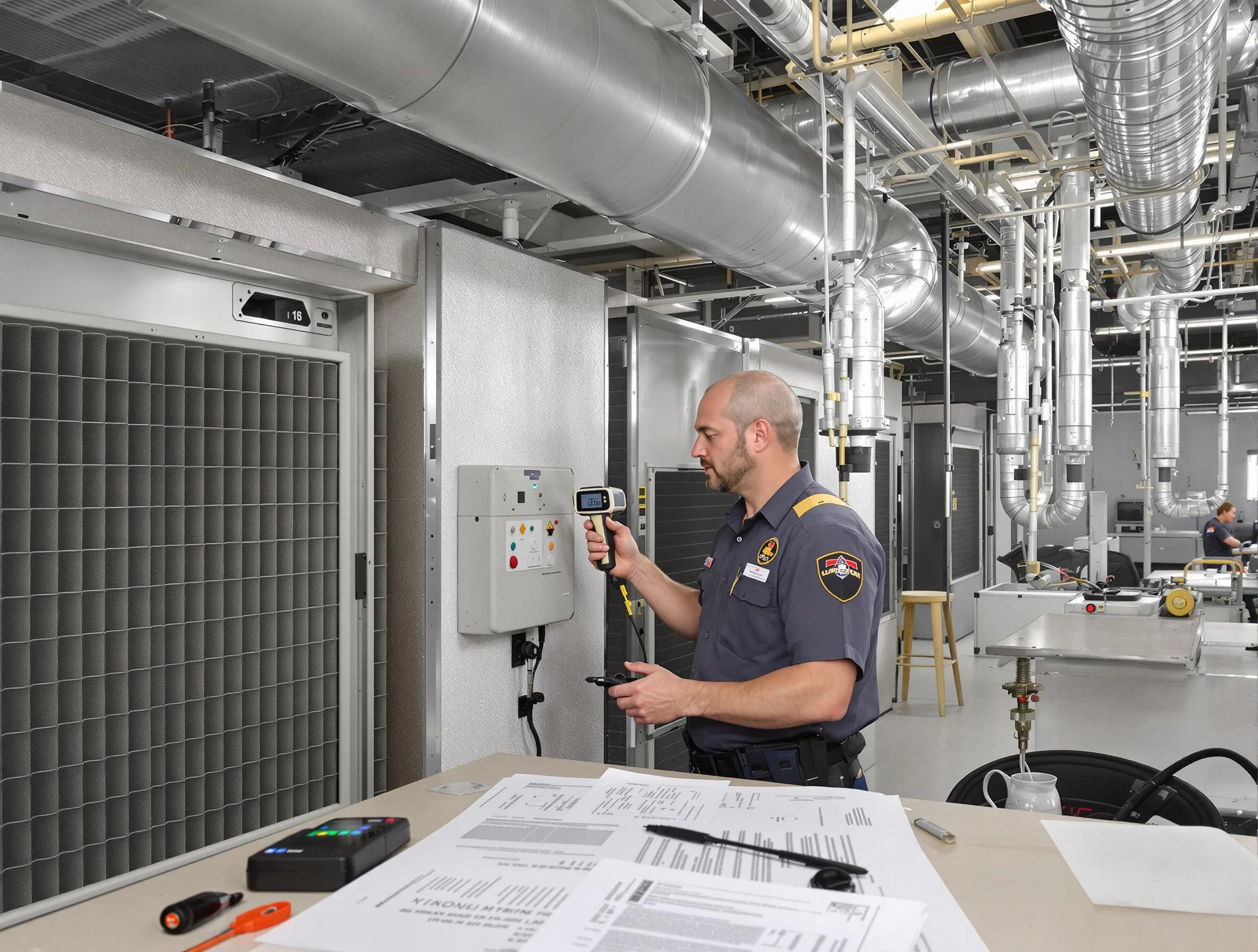 Professional filter system inspection by Genesee Air Duct Cleaning in Genesee