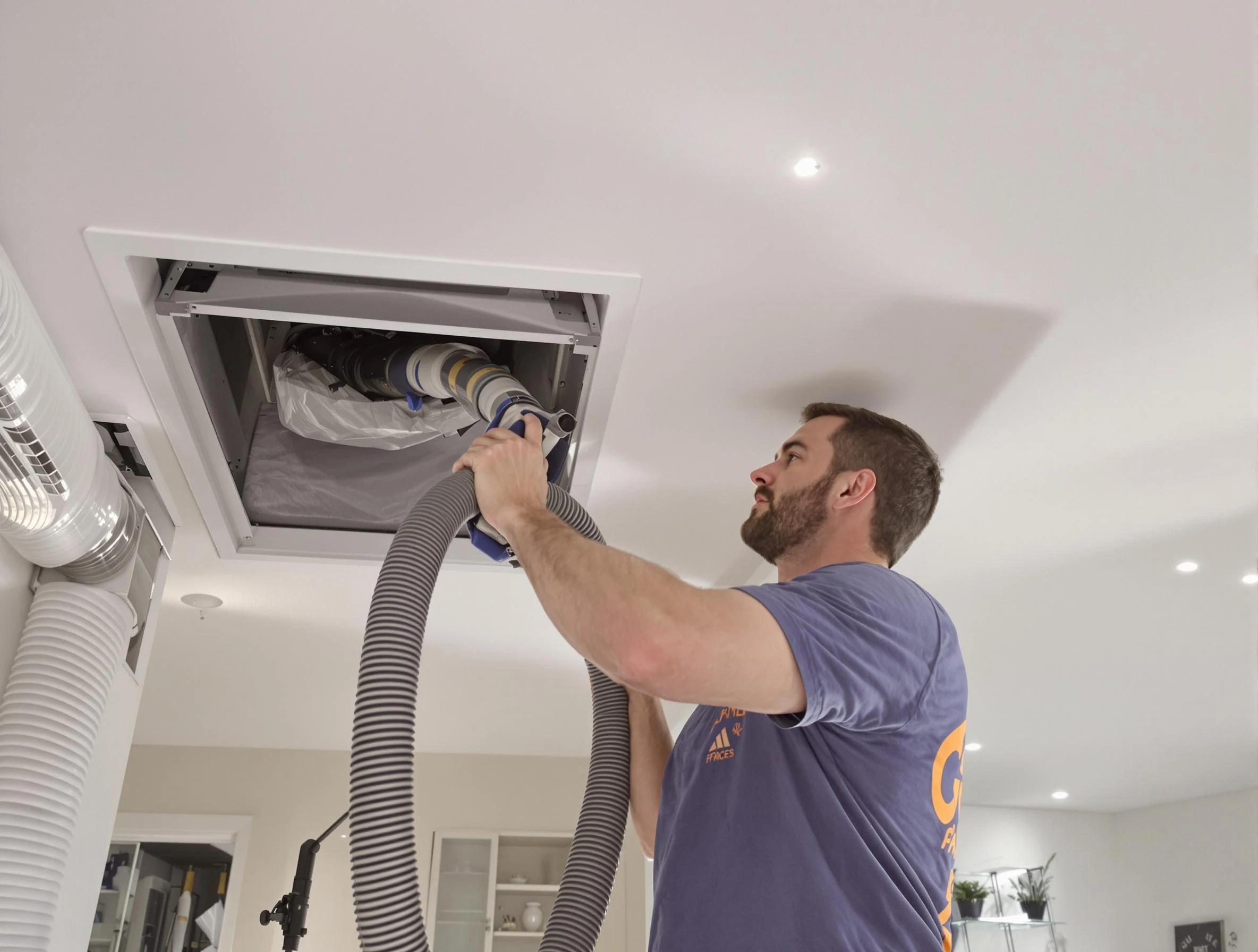 Precision indoor duct cleaning by Genesee Air Duct Cleaning in Genesee